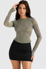 Nisha-Black Sculpting Mini Skirt