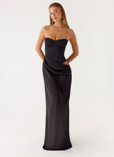 Emory Corset Maxi Dress Black
