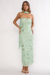 Jeremia Strapless Maxi Dress Mint