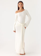 Kova Knit Maxi Dress White