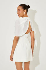 Gathered Mini Dress