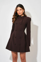 Button Mini Dress