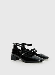 Berta Heels Black Patent