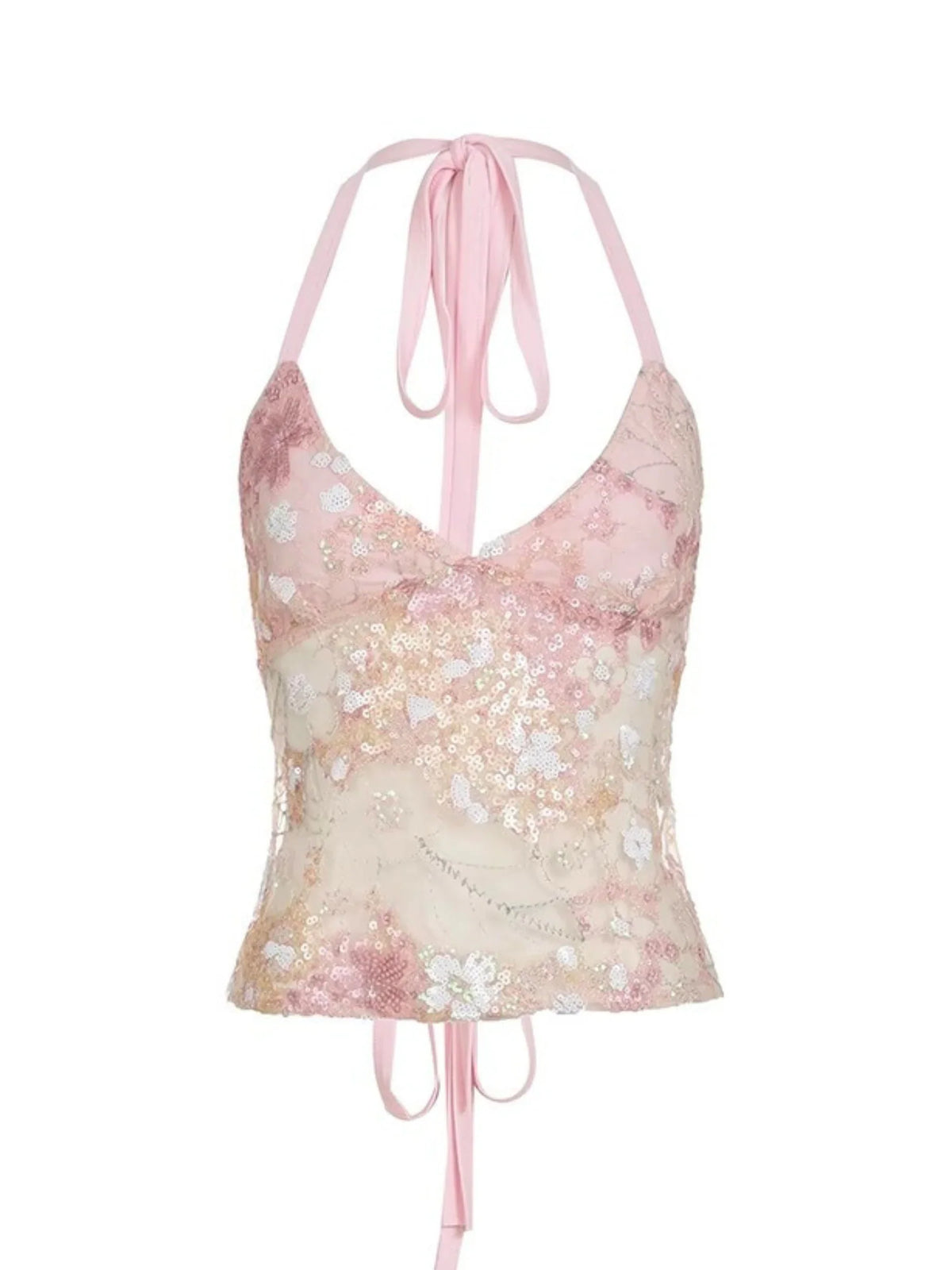 Mesa Sequin Backless Top